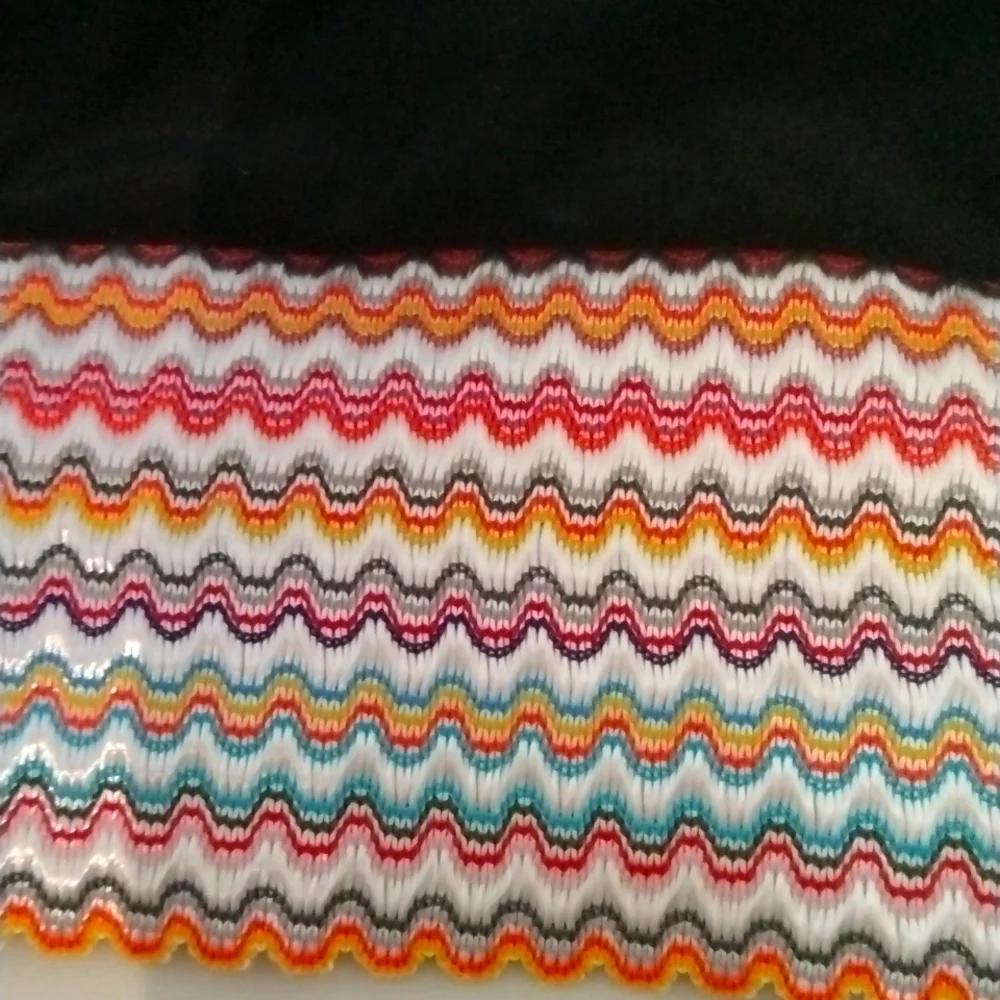 Colorblock Trim 2 Piece High Waisted Swimsuit Scoop‎ Neck black Sz S NWOT